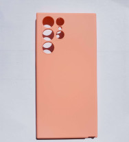  Силиконов гръб ТПУ ултра тънък МАТ електрик за Samsung Galaxy S22 Ultra 5G S908 корал 